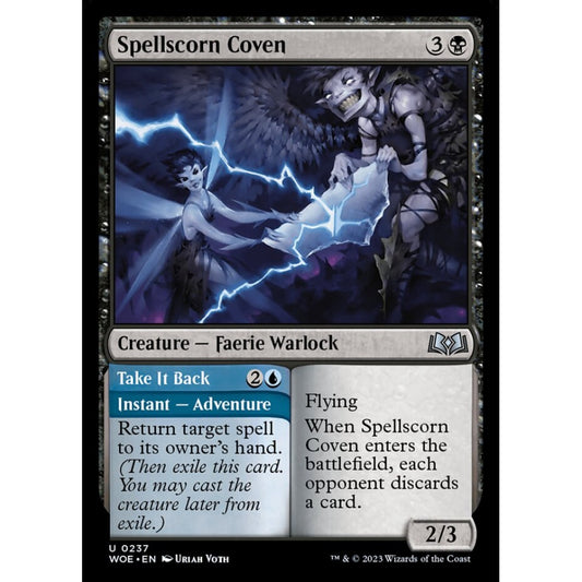 Spellscorn Coven // Take It Back, uncommon, 237, Magic the Gathering, Wilds of Eldraine