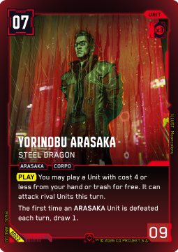 Yorinobu Arasaka - Steel Dragon