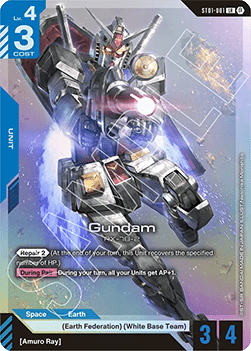 Gundam (ST01-001) (V.1 - Legendary Rare)