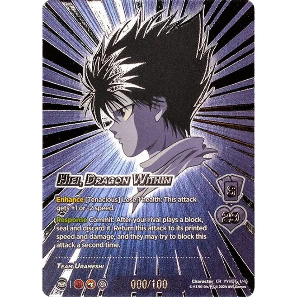 Hiei, Dragon Within, 1/4, CHROME, UniVersus, Yu Yu Hakusho: Dark Tournament
