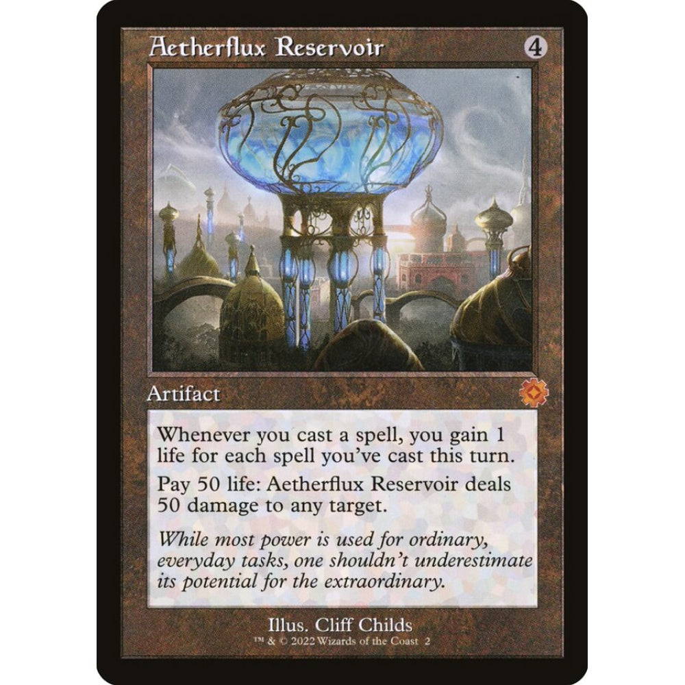 Aetherflux Reservoir mythic 2 Magic the Gathering The Brothers' War Retro Artifacts