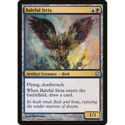 Baleful Strix uncommon 177 Magic the Gathering Commander 2013