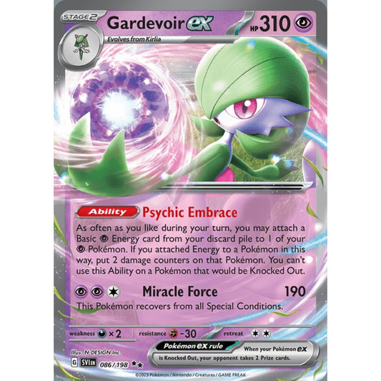Gardevoir ex Double Rare 086/198 Pokemon Card Game Scarlet & Violet