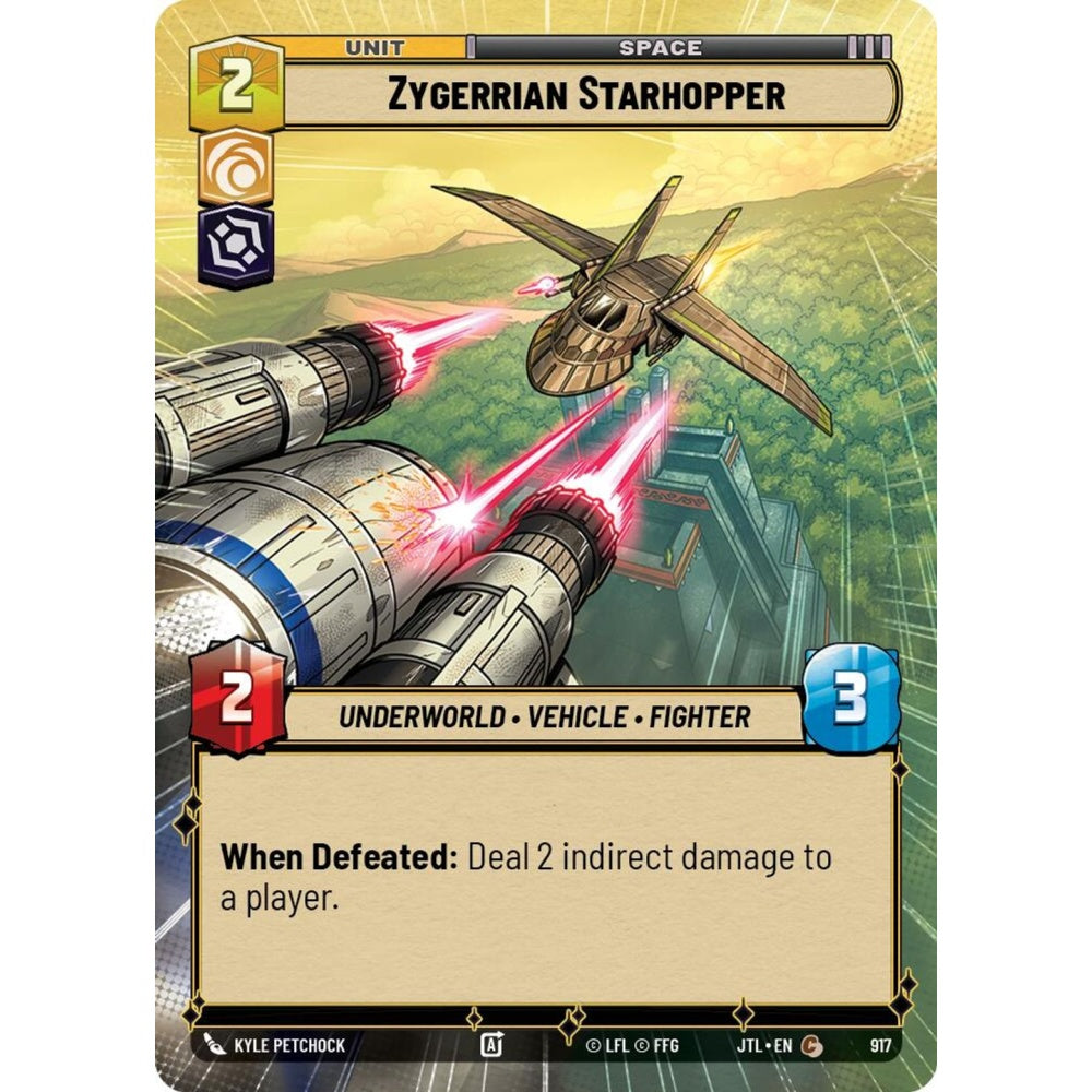 Zygerrian Starhopper, C, JTL 917) Hyperspace Foil, Star Wars Unlimited