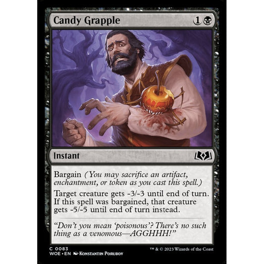 Candy Grapple, common, 83, Magic the Gathering, Wilds of Eldraine