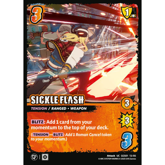 Sickle Flash 13/85 Universus Card Game Guilty Gear -Strive- UC Non-Foil