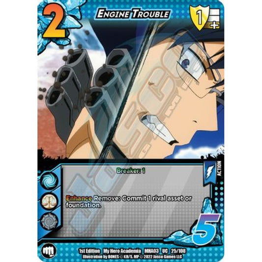 Engine Trouble, 25/108, UC, UniVersus, MHA03 Heroes Clash