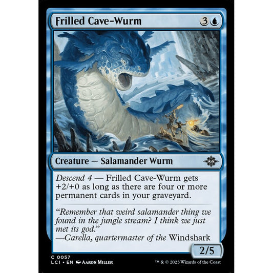 Frilled Cave-Wurm common 57 Magic the Gathering The Lost Caverns of Ixalan