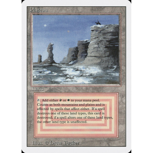 Plateau rare 284 Magic the Gathering Revised Edition