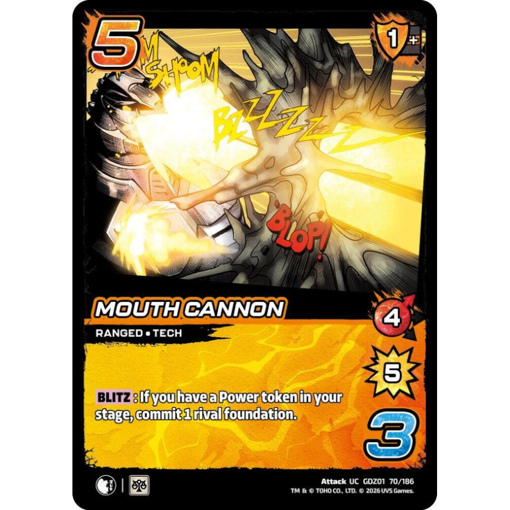 Mouth Cannon GDZ01 70/186 GDZ01 Universus Godzilla: Reign of Kaiju Attack UC