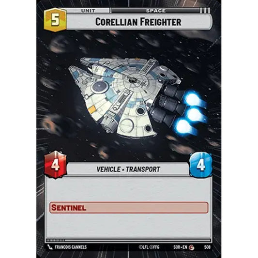Corellian Freighter, 508, C, Star Wars Unlimited, Sparks Of Rebellion