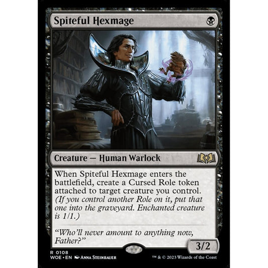 Spiteful Hexmage, rare, 108, Magic the Gathering, Wilds of Eldraine