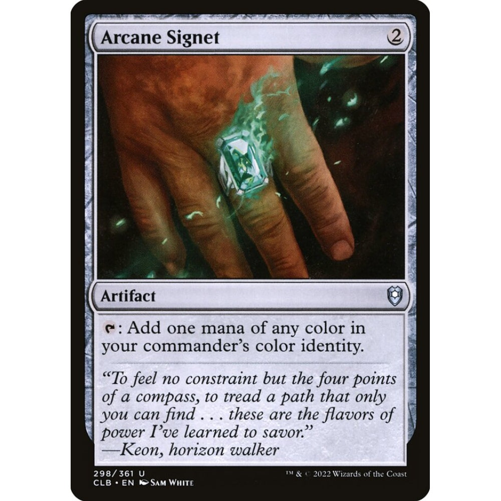 Arcane Signet uncommon 298 Magic the Gathering Commander Legends: Battle for Baldur's Gate