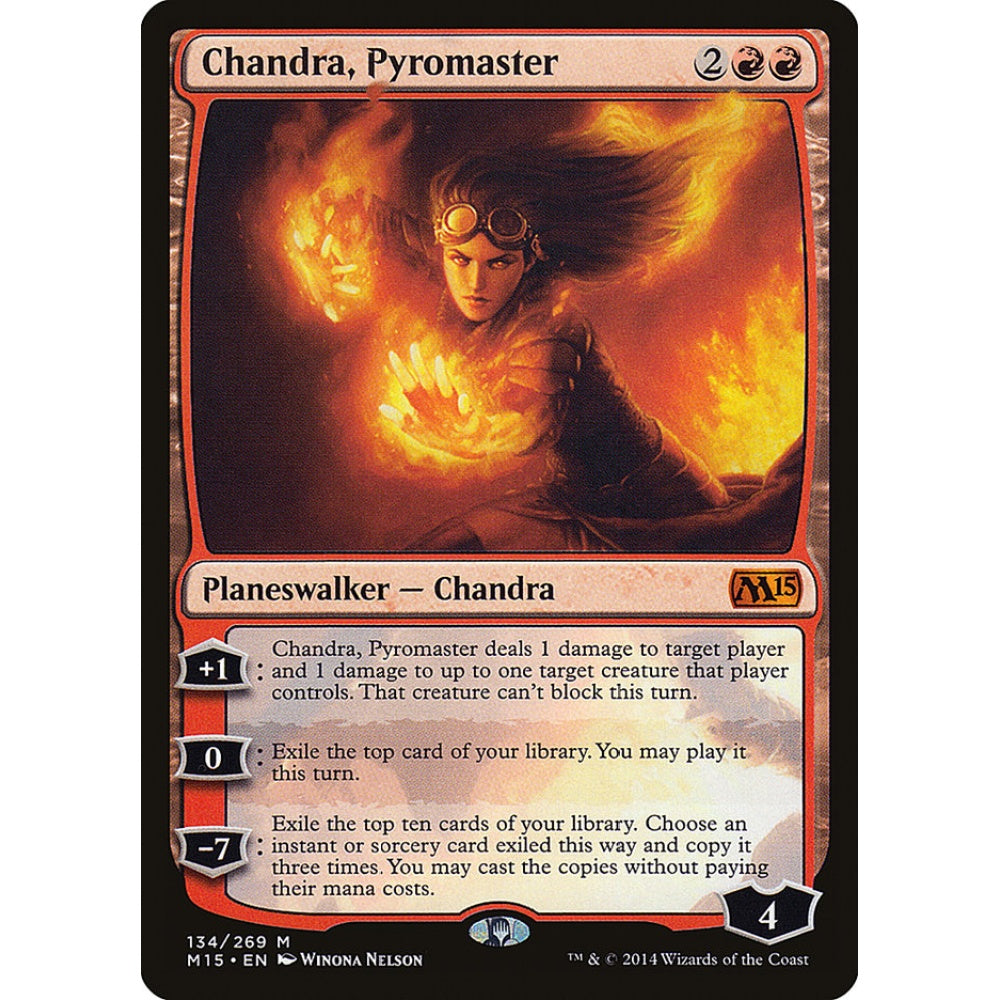 Chandra, Pyromaster mythic 134 Magic the Gathering Magic 2015