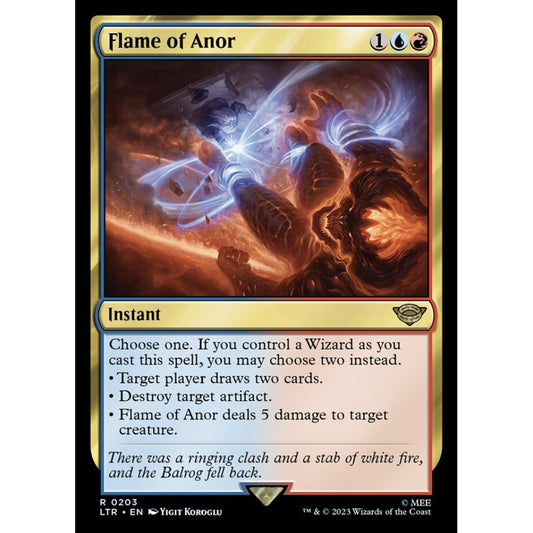 Flame of Anor, rare, 203, Magic the Gathering, The Lord of the Rings: Tales of Middle-earth