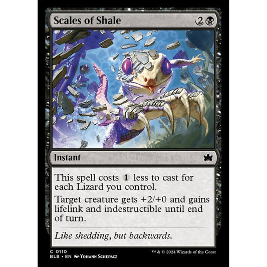 Scales of Shale, 110, common, Magic: The Gathering, Bloomburrow