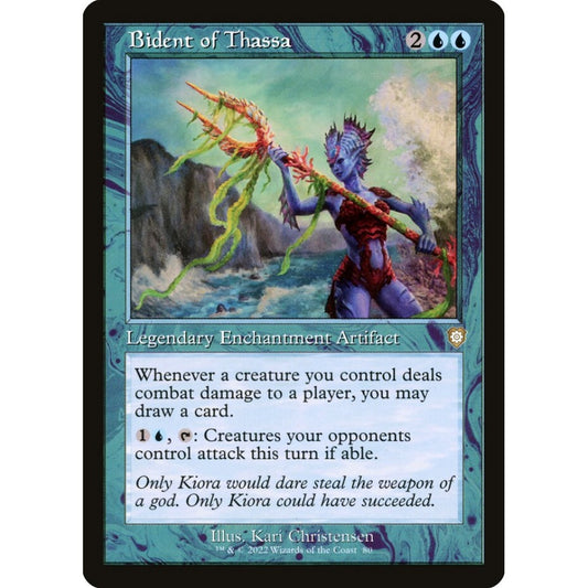 Bident of Thassa rare 80 Magic the Gathering The Brothers' War Commander