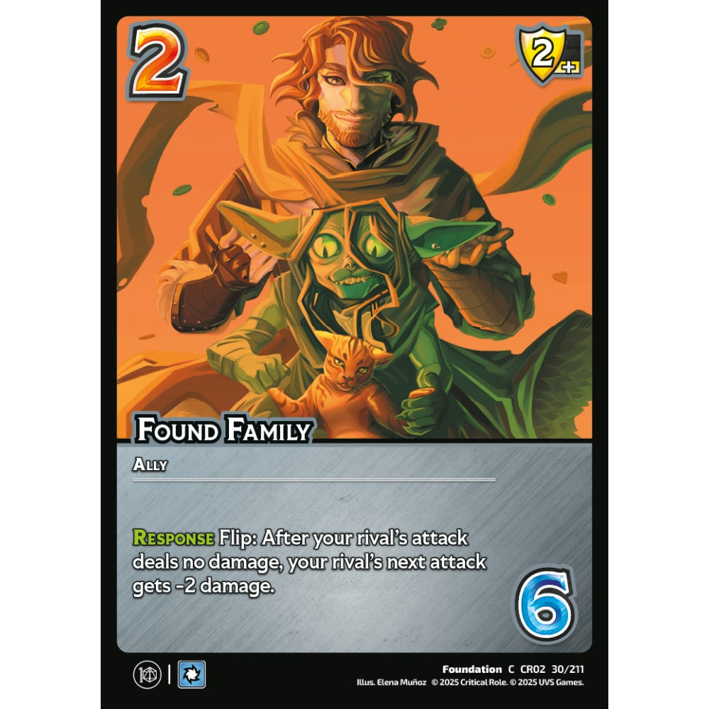 Found Family, 30/211, CR02, Universus, Critical Role: Heroes Of Exandria, Foundation, C