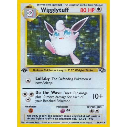 Wigglytuff Rare Holo 16/64 Pokemon Card Game Jungle