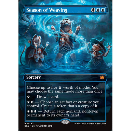 Season of Weaving, 283, mythic, Magic: The Gathering, Bloomburrow