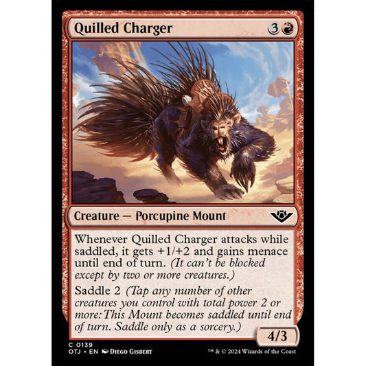 Quilled Charger, 139, common, Magic: The Gathering, Outlaws of Thunder Junction