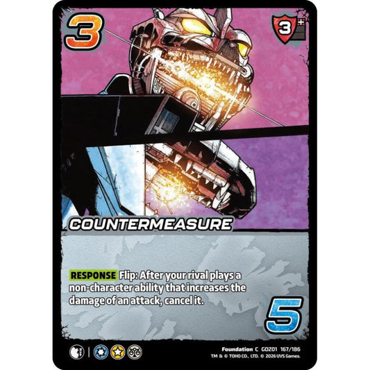 Countermeasure GDZ01 167/186 GDZ01 Universus Godzilla: Reign of Kaiju Foundation C