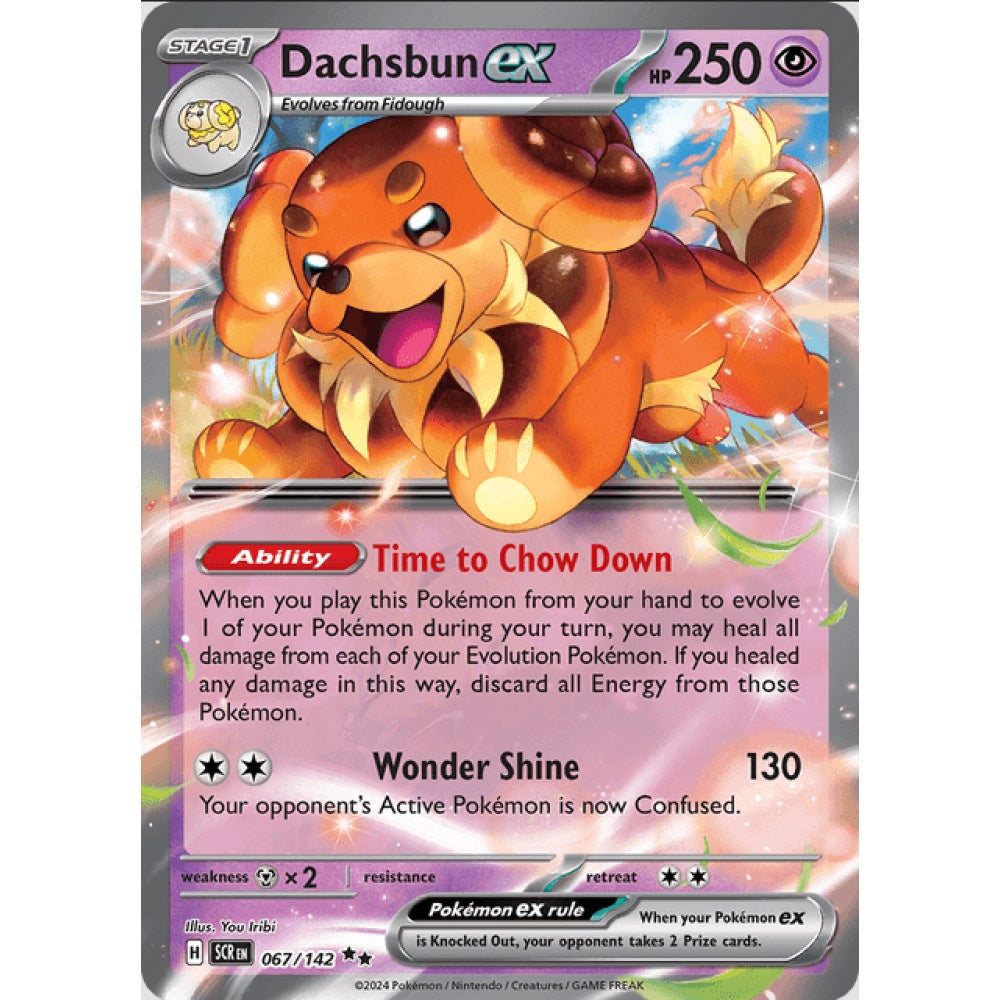 Dachsbun ex, 067/142, Double Rare, Pokemon, Stellar Crown