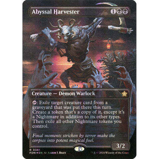 Abyssal Harvester, 381, rare, Magic: The Gathering, Foundations