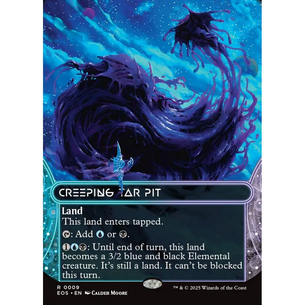 Creeping Tar Pit rare 9 Magic the Gathering Edge of Eternities: Stellar Sights