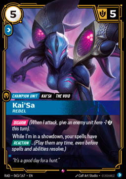 Kai'Sa, Rebel (V.1 - Rare)