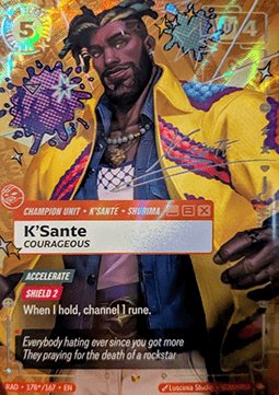 K'Sante, Courageous (V.4 - Signed Showcase)