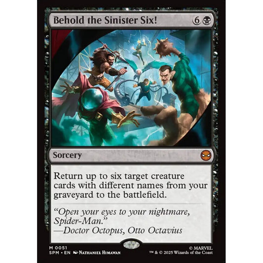 Behold the Sinister Six! mythic 51 Magic the Gathering Marvel's Spider-Man