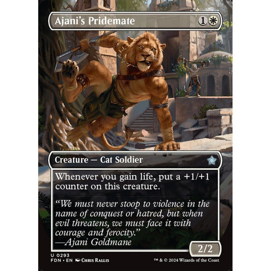 Ajani's Pridemate, 293, uncommon, Magic: The Gathering, Foundations