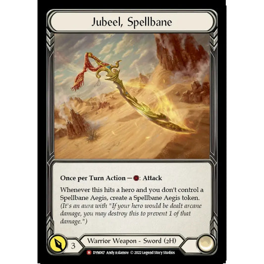 Jubeel, Spellbane DYN067 Majestic Flesh & Blood Trading Card Game Dynasty in Regular Art