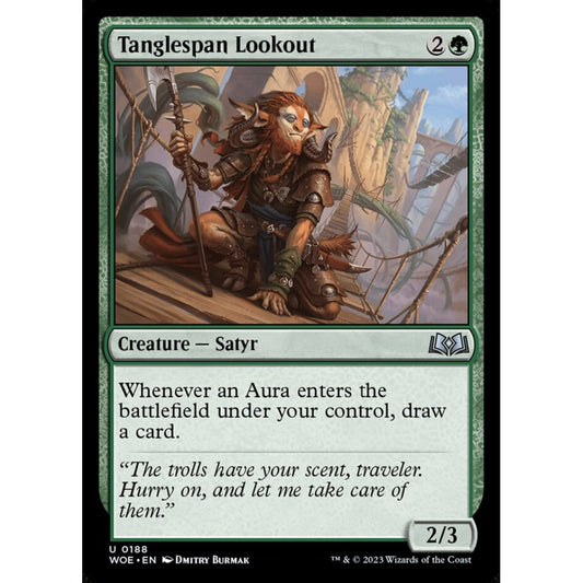 Tanglespan Lookout, uncommon, 188, Magic the Gathering, Wilds of Eldraine