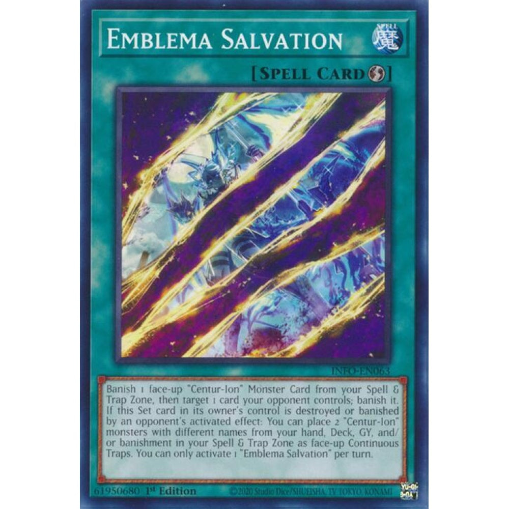Emblema Salvation INFO-EN063 Common Yu-Gi-Oh The Infinite Forbidden