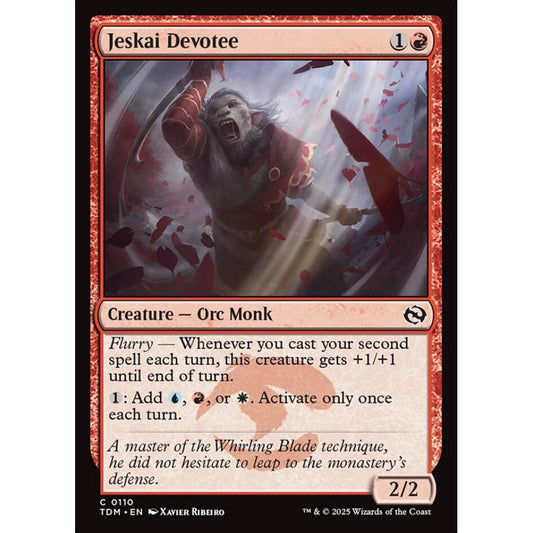 Jeskai Devotee common 110 Magic the Gathering Tarkir: Dragonstorm