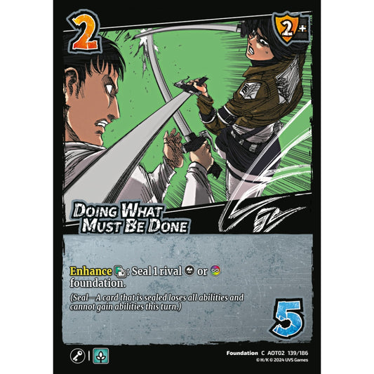 Doing What Must Be Done, 139/186, AOT02, Universus, Attack on Titan: Origins of Power, Foundation, C