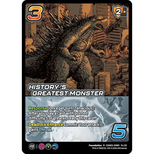History's Greatest Monster, 14/22, R, UniVersus, Challengers Godzilla & Mothra, King Ghidorah & Rodan