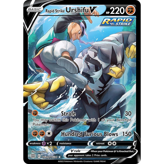 Rapid Strike Urshifu V Holo Rare V TG20/TG30 Pokemon Card Game Brilliant Stars