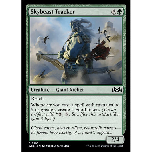 Skybeast Tracker, common, 185, Magic the Gathering, Wilds of Eldraine