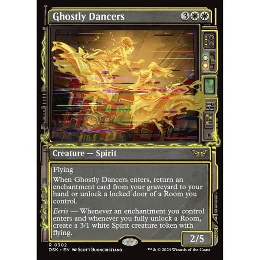 Ghostly Dancers, 302, rare, Magic: The Gathering, Duskmourn: House of Horror