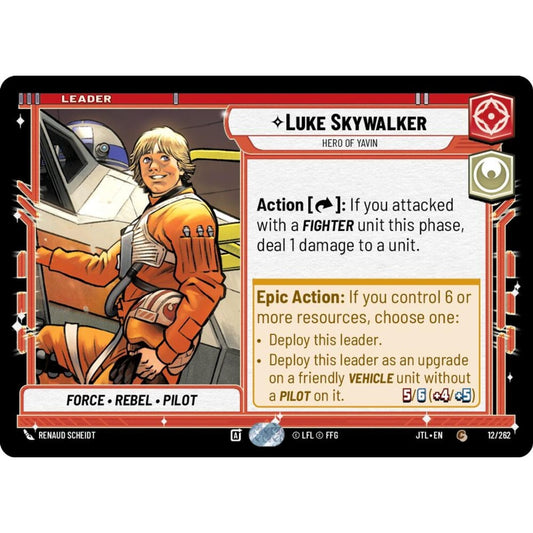 Luke Skywalker, C, JTL 012), Star Wars Unlimited