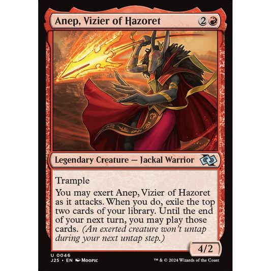 Anep, Vizier of Hazoret, 46, uncommon, Magic: The Gathering, Foundations Jumpstart