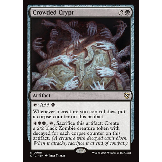 Crowded Crypt, 88, rare, Magic: The Gathering, Aetherdrift Commander