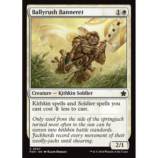 Ballyrush Banneret, 567, common, Magic: The Gathering, Foundations