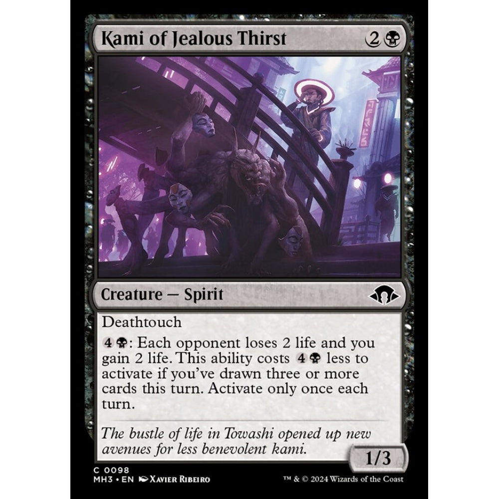 Kami of Jealous Thirst, 98, common, Magic: The Gathering, Modern Horizons 3