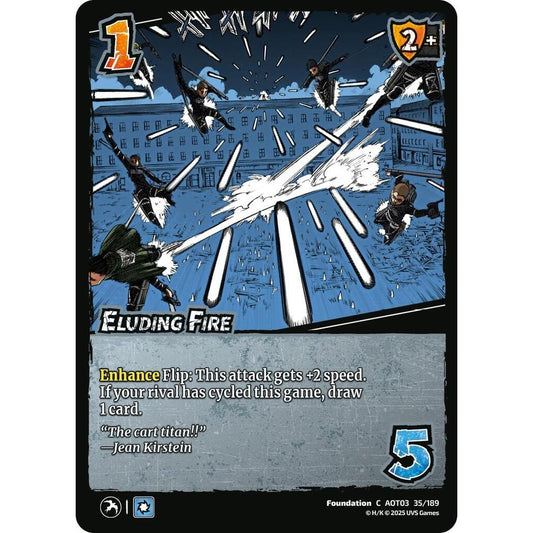 Eluding Fire 35/189 AOT03 Universus Attack on Titan: Apocalypse Foundation C