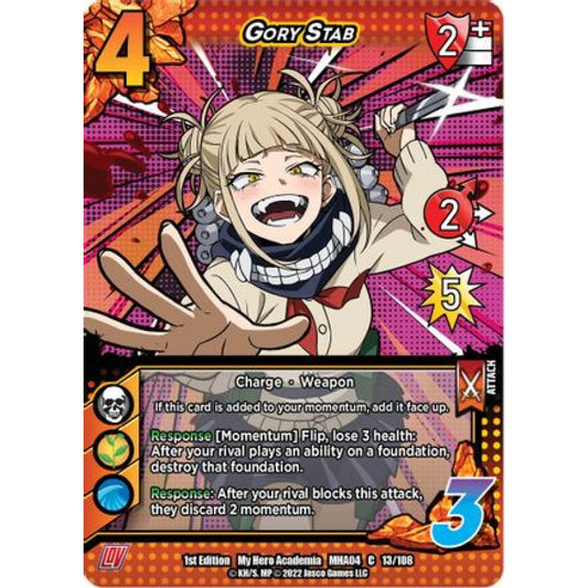 Gory Stab, 013/108, C, UniVersus, MHA04 League of Villains