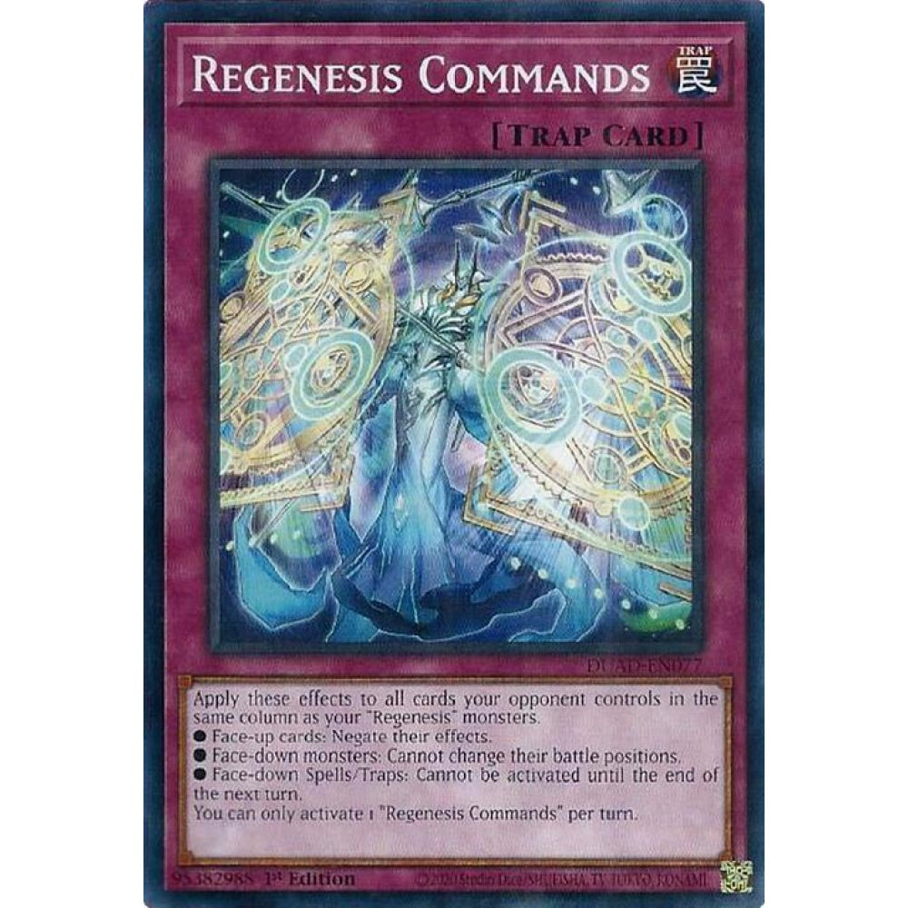Regenesis Commands DUAD-EN077 Common Yu-Gi-Oh Duelist's Advance